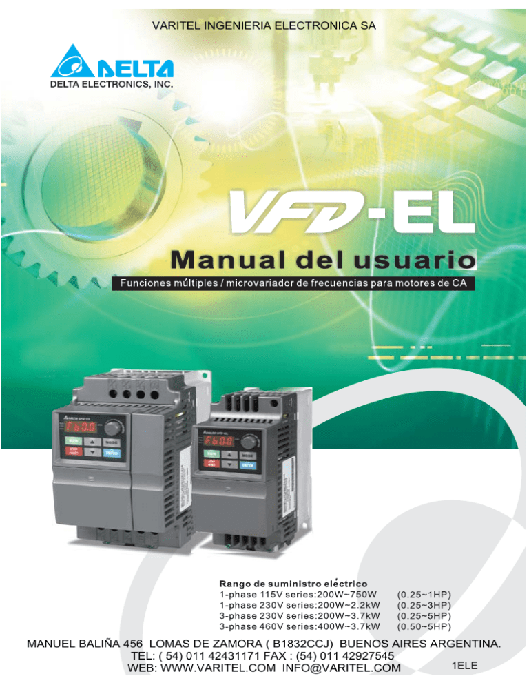 VFDEL ESPAÑOL Manual usuario