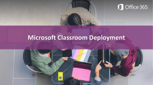 3a Microsoft Classroom Deployment
