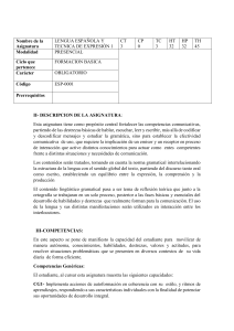 guia de Lengua Española  Técnica de la Expresión 1 en construcción