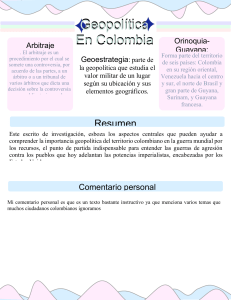 Geopolitica en colombia