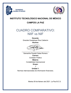 CUADRO COMPARATIVO DE NIIF VS NIF