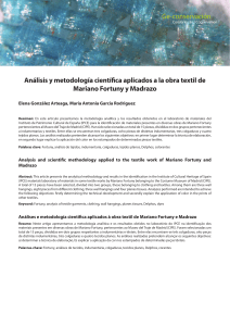 Análisis y metodología científica aplicados a la obra textil de Mariano Fortuny y Madrazo