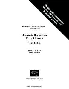 Teoría de Circuitos y Dispositivos Electrónicos 10 Ed de Boylestad