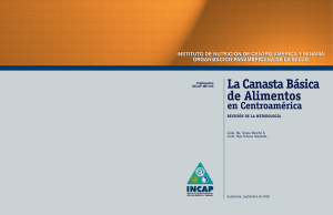La Canasta Basica de Alimentos en Centroamerica  Revision de la metodologia.