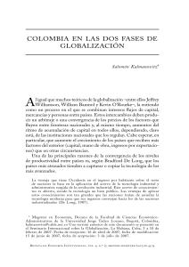 Colombia en la Globalización: Análisis Económico e Institucional