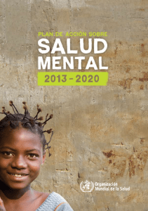 DSM. M9. Plan de acción sobre salud mental 2013-2020