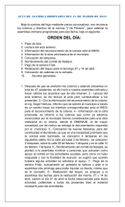 ACTA DE ASAMBLA ORDINARIA DEL 31 DE MARZO DE 2019