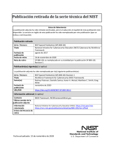 NICE Framework SP 800-181 (Spanish)