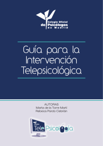 Guía para la Intervención Telepsicológica