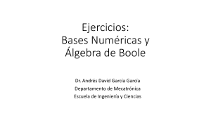 Ejercicios Bases y Algebra de Boole