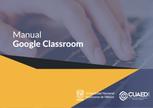 Manual Google Classroom UNAM