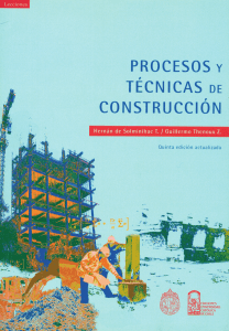 Procesos y tecnicas de construcción-5ta. edi