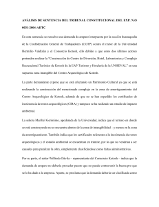 ANÁLISIS DE SENTENCIA DEL TRIBUNAL CONSTITUCIONAL DEL EXP