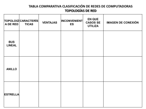 TABLA COMPARATIVA TOPOLOGÍAS DE RED