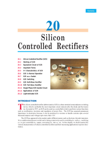 Silicon Controlled Rectifiers (SCR)