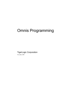 Omnis Programming