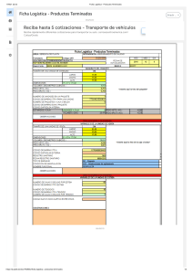 Ficha Logística - Productos Terminados