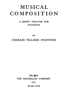 Musical Composition: A Short Treattise for Students by Charles Villiers Stanford