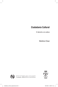 Chauí, M., Ciudadanía cultural, el derecho a la cultura. Selección