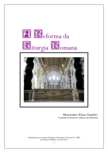 A reforma da liturgia romana  