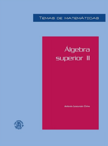 &Aacute;lgebra Superior II: Divisibilidad, N&uacute;meros, Polinomios