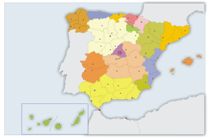 mapa espana politico