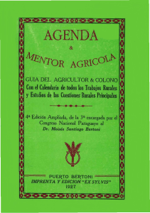 agenda y mentor agricola