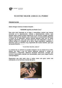 01. Nuestro Mejor Amigo El Perro autor Amigos Caninos Dosshir