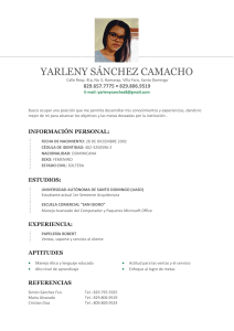 CV Yarleny Sánchez