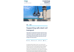 Supporting safe steel coil transport - DNV