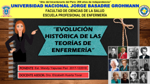 EVOLUCION HISTORICA DE LAS TEORIAS DE ENFERMERIA- WENDY YAPURASI PARI (1)