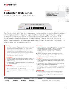 FortiGate 100E Series