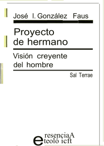 Gonzalez Faus Jose Ignacio Proyecto De Hermano Afr St Presencia Teologica 040