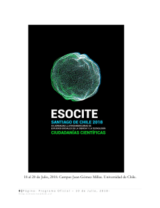 Programa ESOCITE 2018 