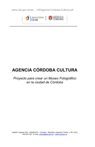 Agencia Córdoba Cultura / Federico G. Bordese / Museo Fotográfico / 2012