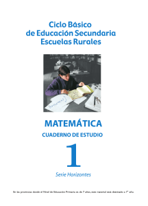 [2007.MEN] Educación Rural. Matematica 1
