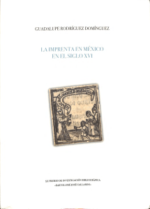 La imprenta en Mexico en el siglo XVI