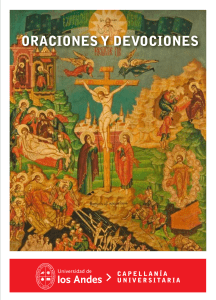 ORACIONES Y DEVOCIONES, UNIVERSIDAD DE LOS ANDES, CAPELLANIA UNIVERSITARIA, 104 pg