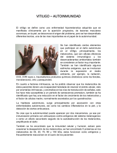 vitiligo - autoinmunidad