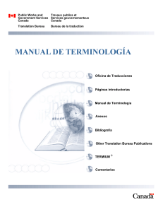 Pavel & Nolet 2002 ManualTerminologia