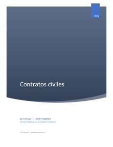 Contratos Civiles (cuestionario)