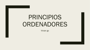 PRINCIPIOS ORDENADORES