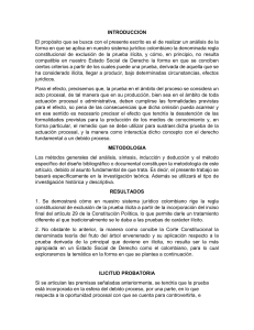 EXCLUSION DE LA PRUEBA ILICITUD
