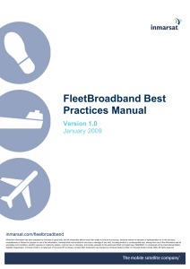 Inmarsat FleetBroadband Best Practices Manual pagina 28