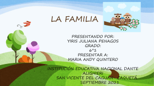 PRESENTACION LA FAMILIA YIRIS JULIANA PENAGOS