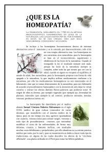 Que es la homeopatia