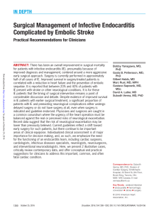 endocarditis  y stroke