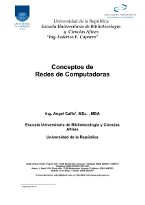 Conceptos de Redes de Computadoras autor Ing. Angel Caffa