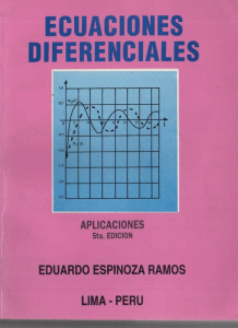 Ecuaciones diferenciales - Eduardo Espinoza Ramos 5th