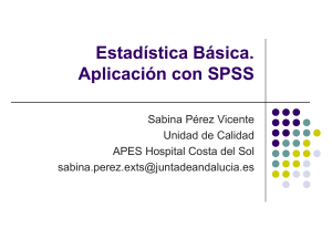 Estadistica basica descriptiva aplicacion con SPSS